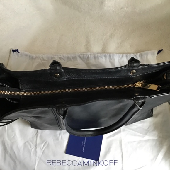 Rebecca Minkoff Black Leather Tote Bag - Picture 15 of 16